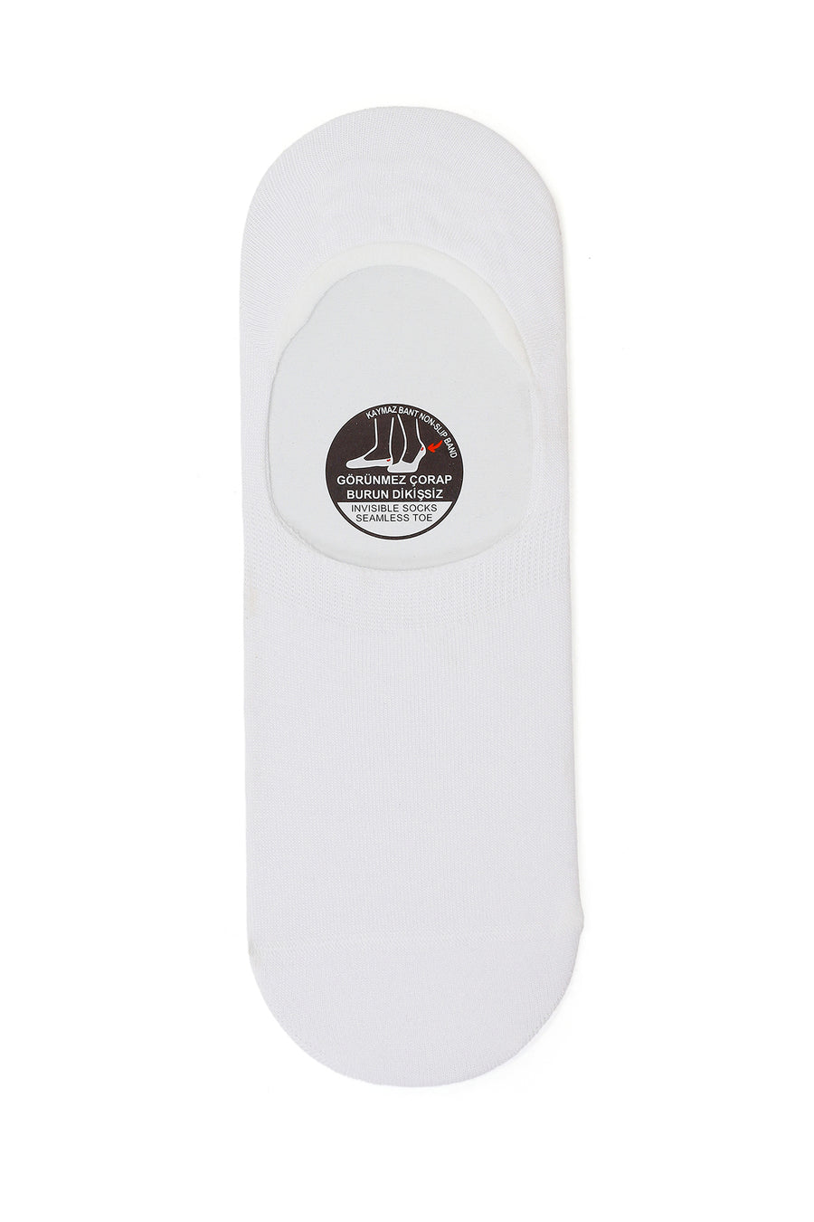 Male White Bamboo Short Socks