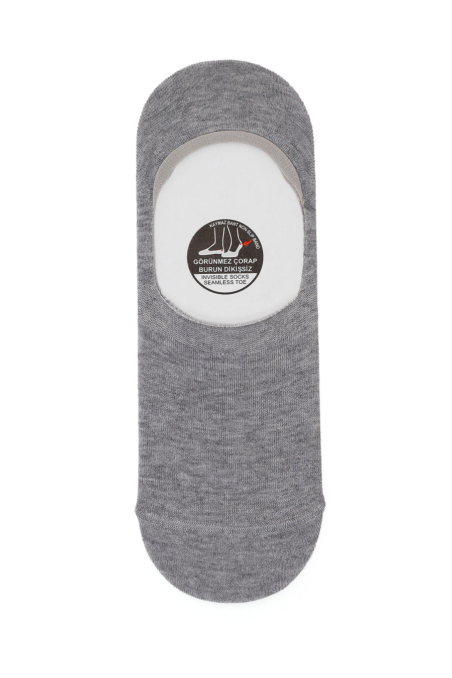 Male Gray Bamboo Ankle Socks