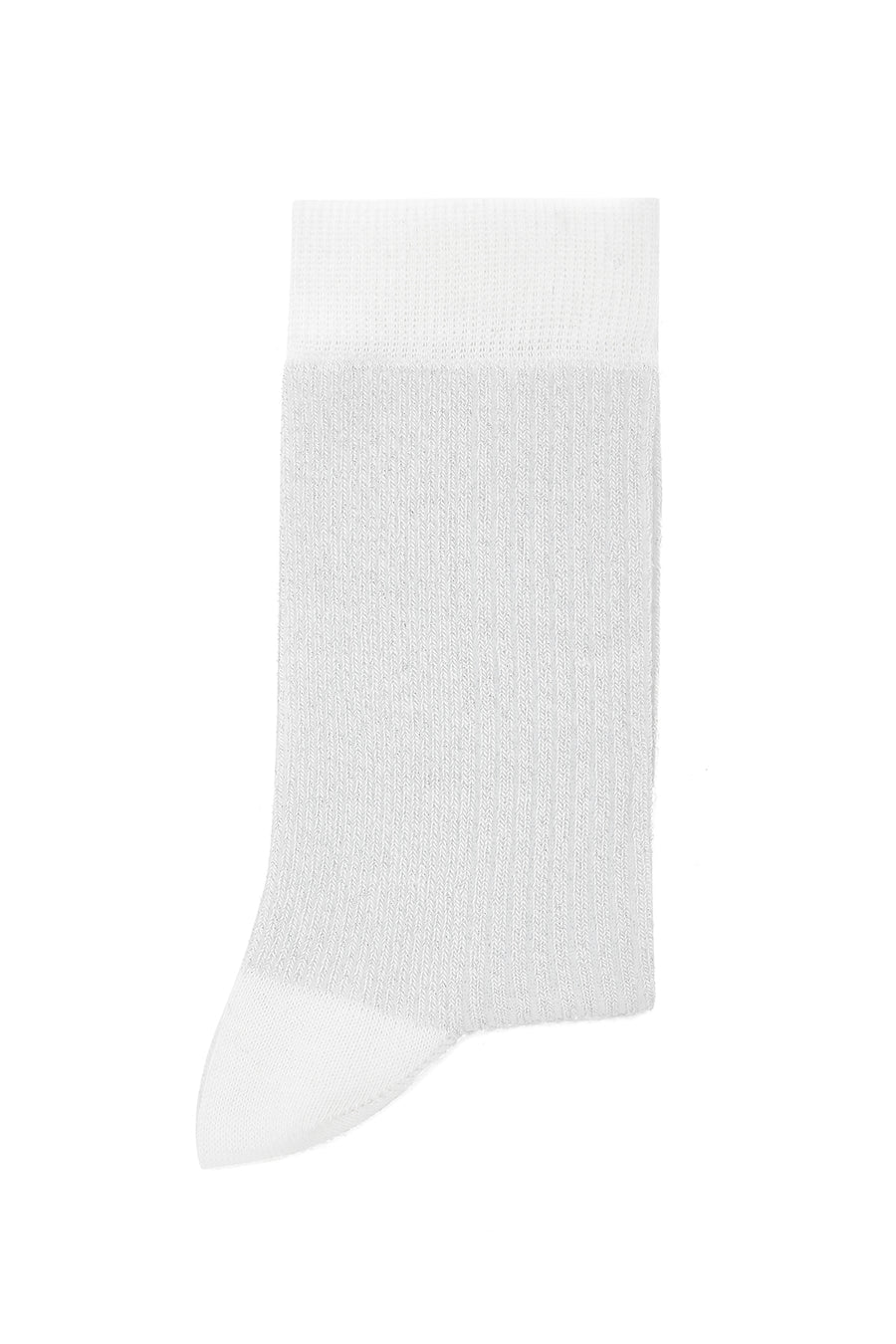 Women's White Cotton Socks