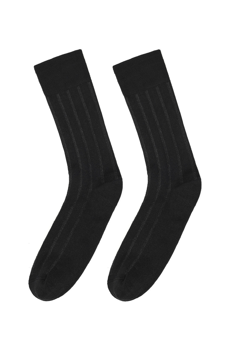 Men's Black Bamboo Long Socks 000A2C30136F | Derimod