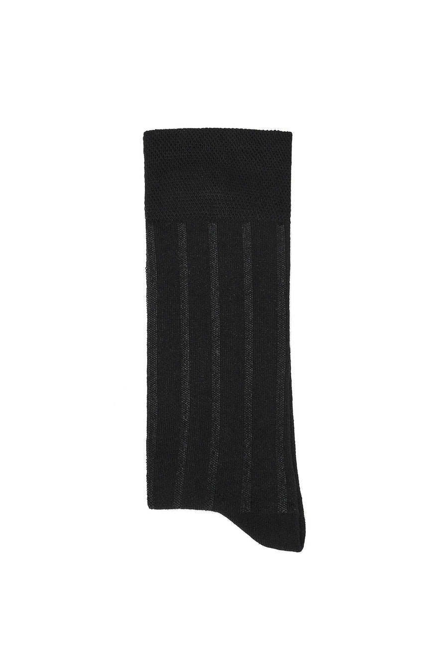 Men's Black Bamboo Long Socks