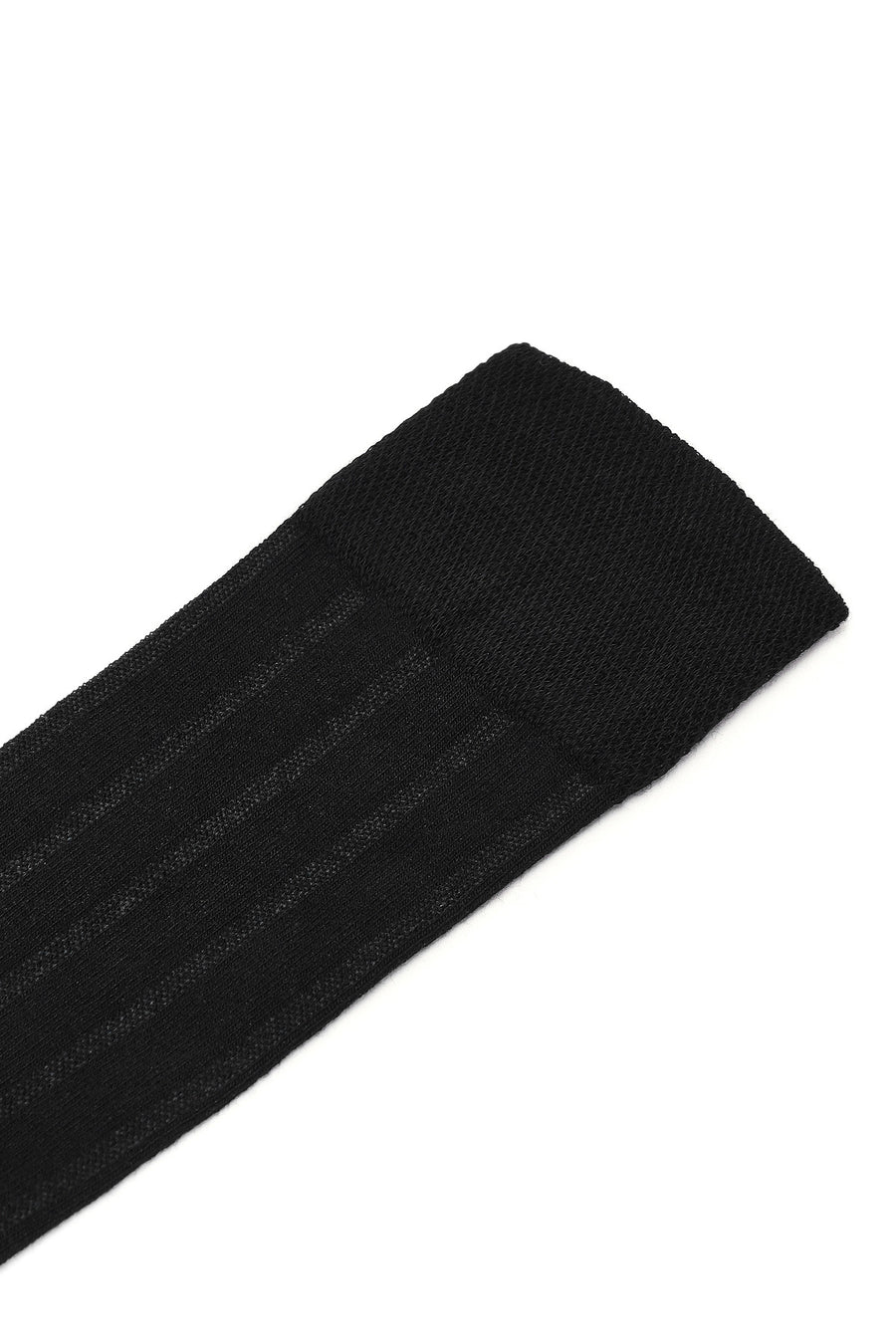 Men's Black Bamboo Long Socks