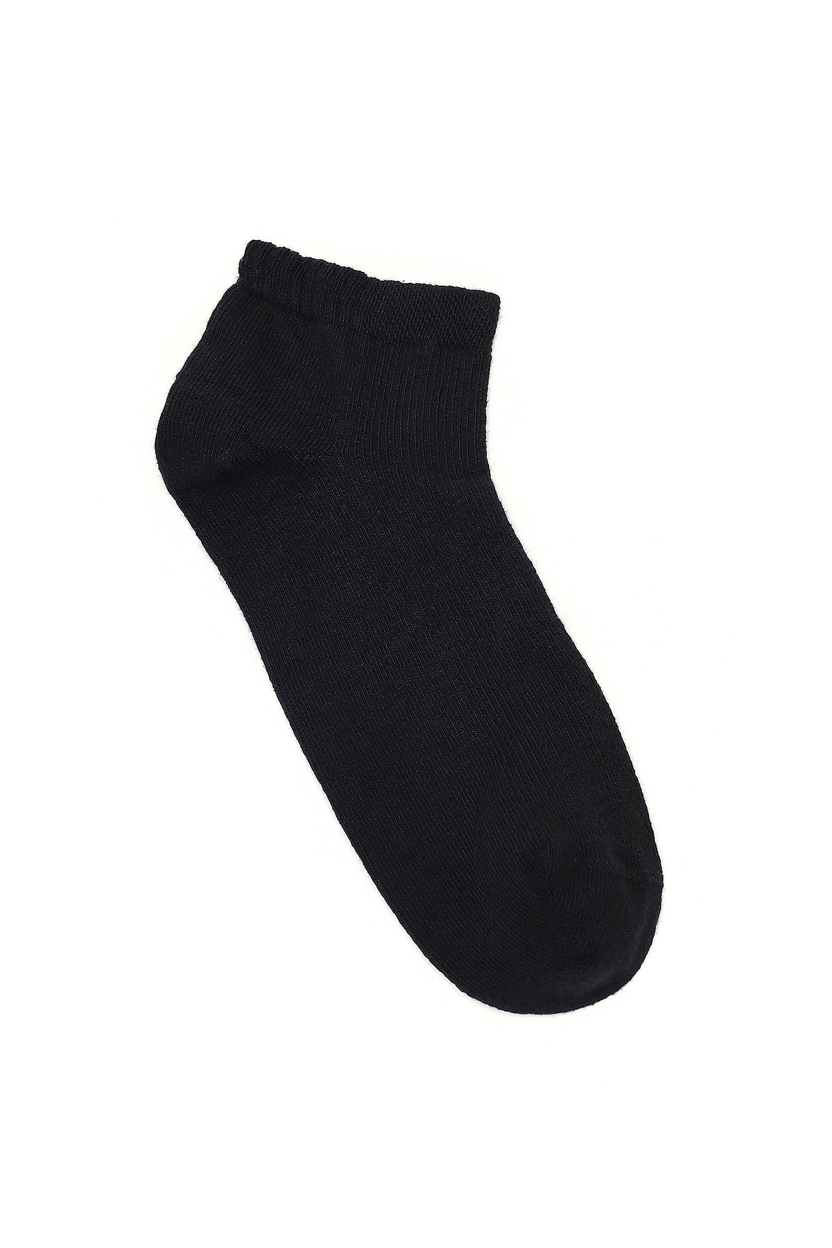 Erkek Siyah Pamuklu Kısa Çorap