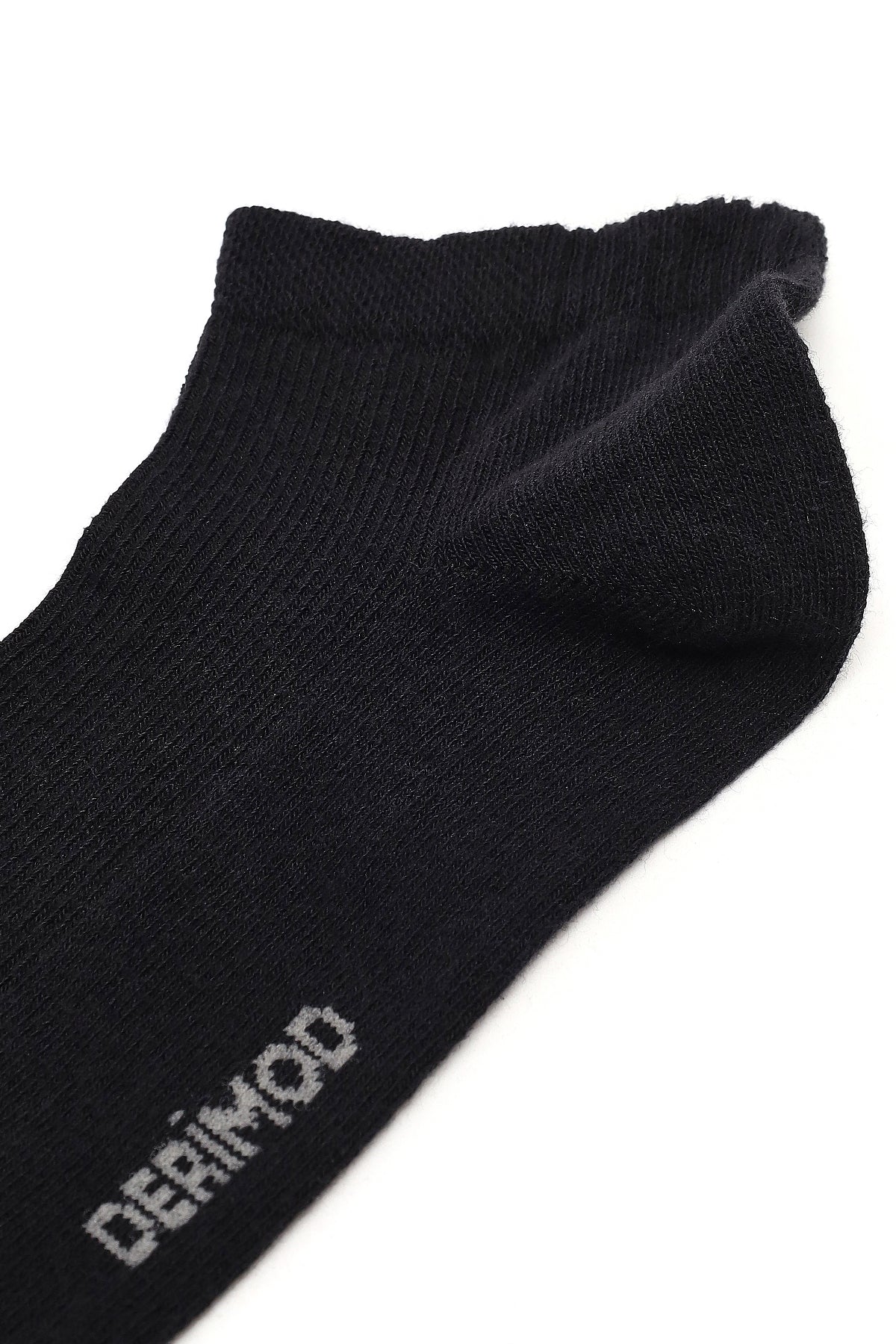 Erkek Siyah Pamuklu Kısa Çorap
