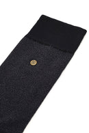 Men's Black Bamboo Long Socks | Derimod