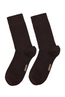 Men's Brown Bamboo Long Socks | Derimod