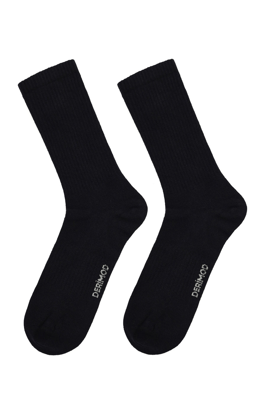 Men's Black Cotton Long Socks 000A2C35116F | Derimod