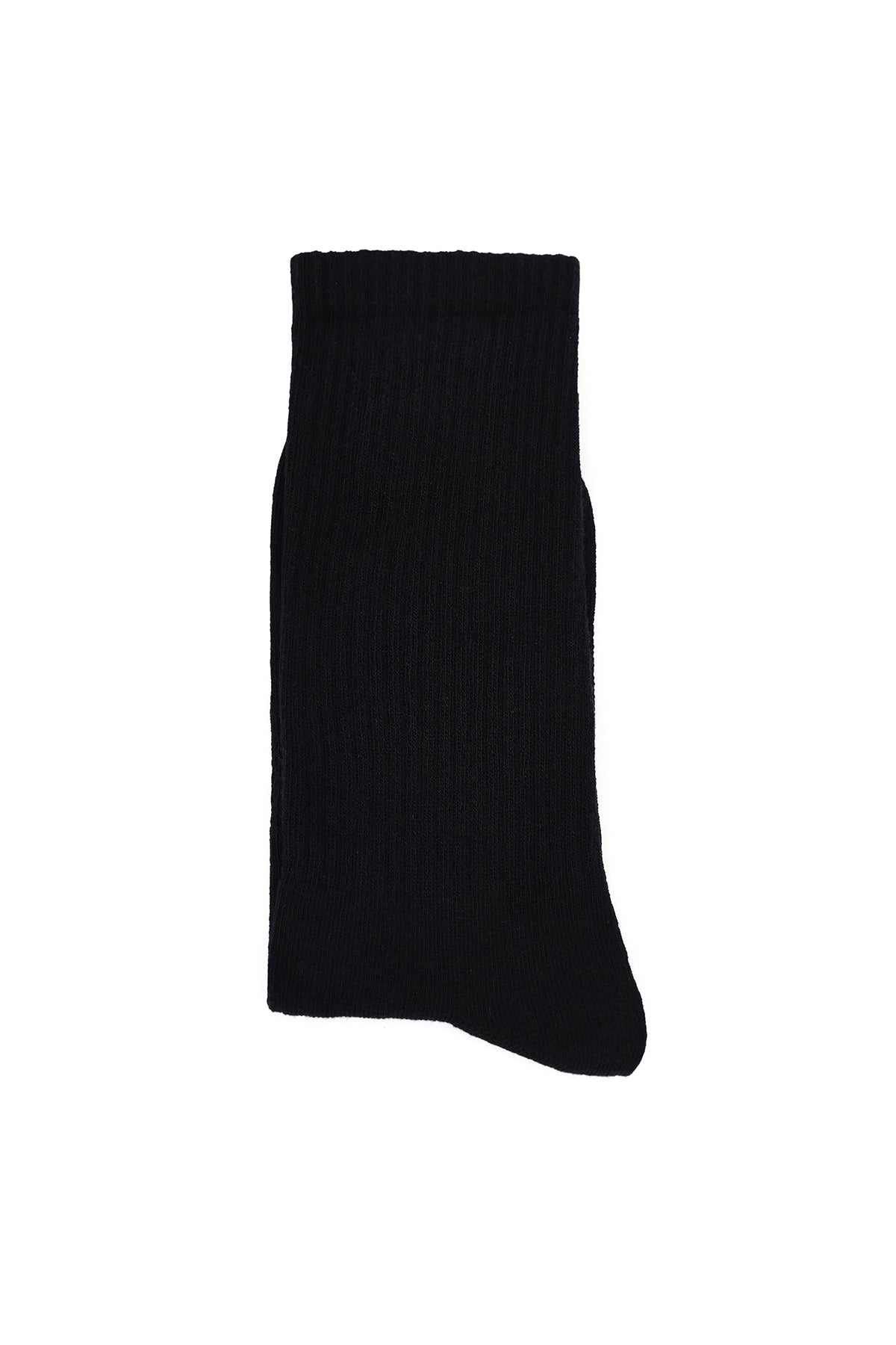 Erkek Siyah Pamuk Uzun Çorap