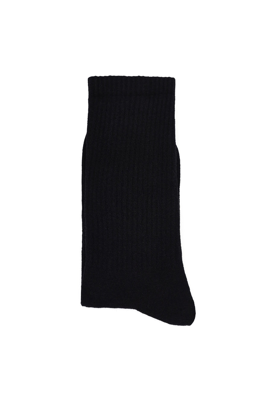 Men's Black Cotton Long Socks