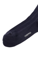 Erkek Lacivert Bambu Uzun Çorap | Derimod