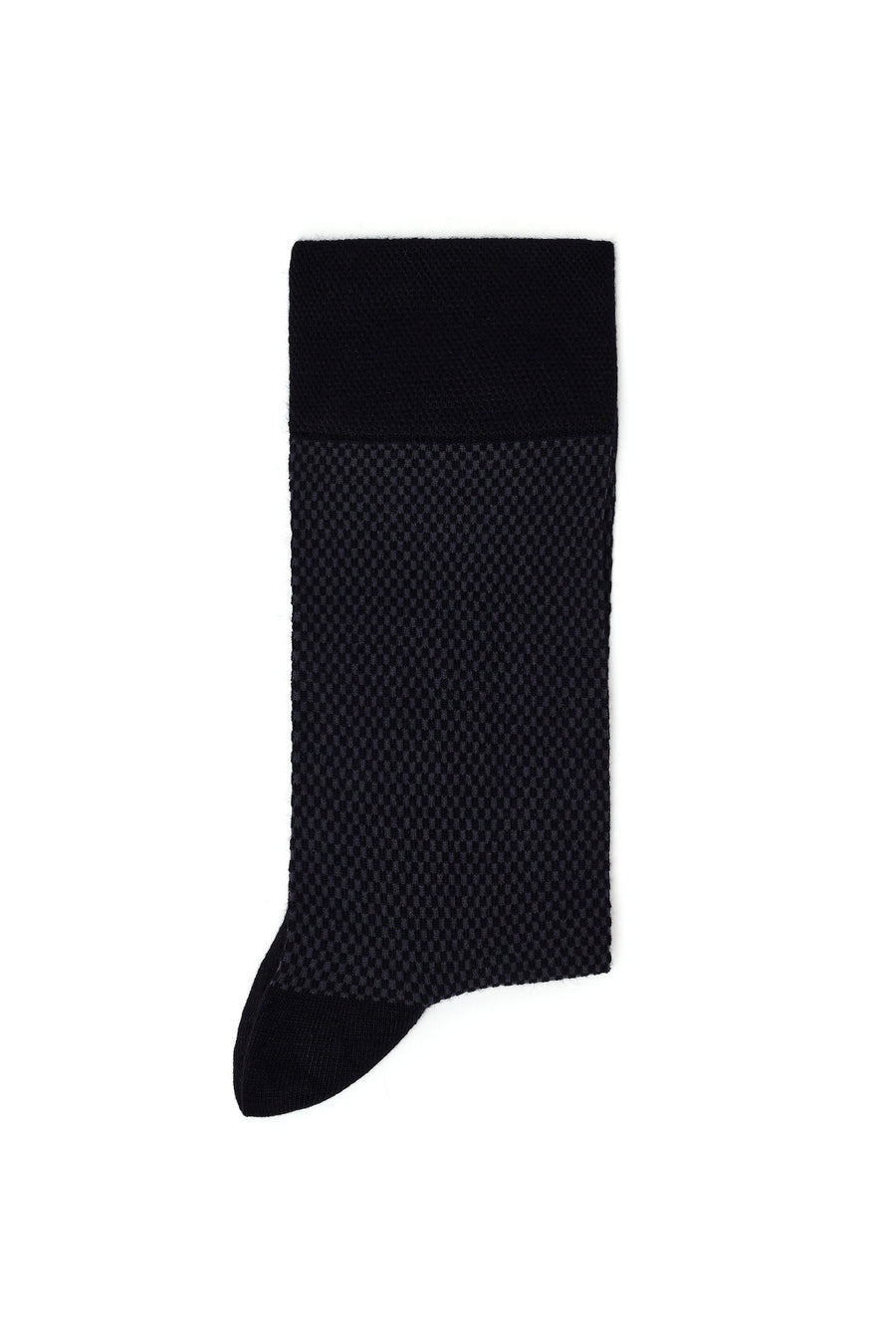 Male Black Cotton Socks