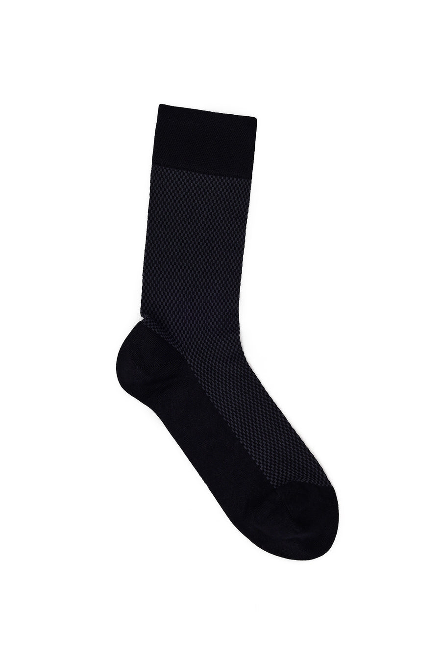 Male Black Cotton Socks