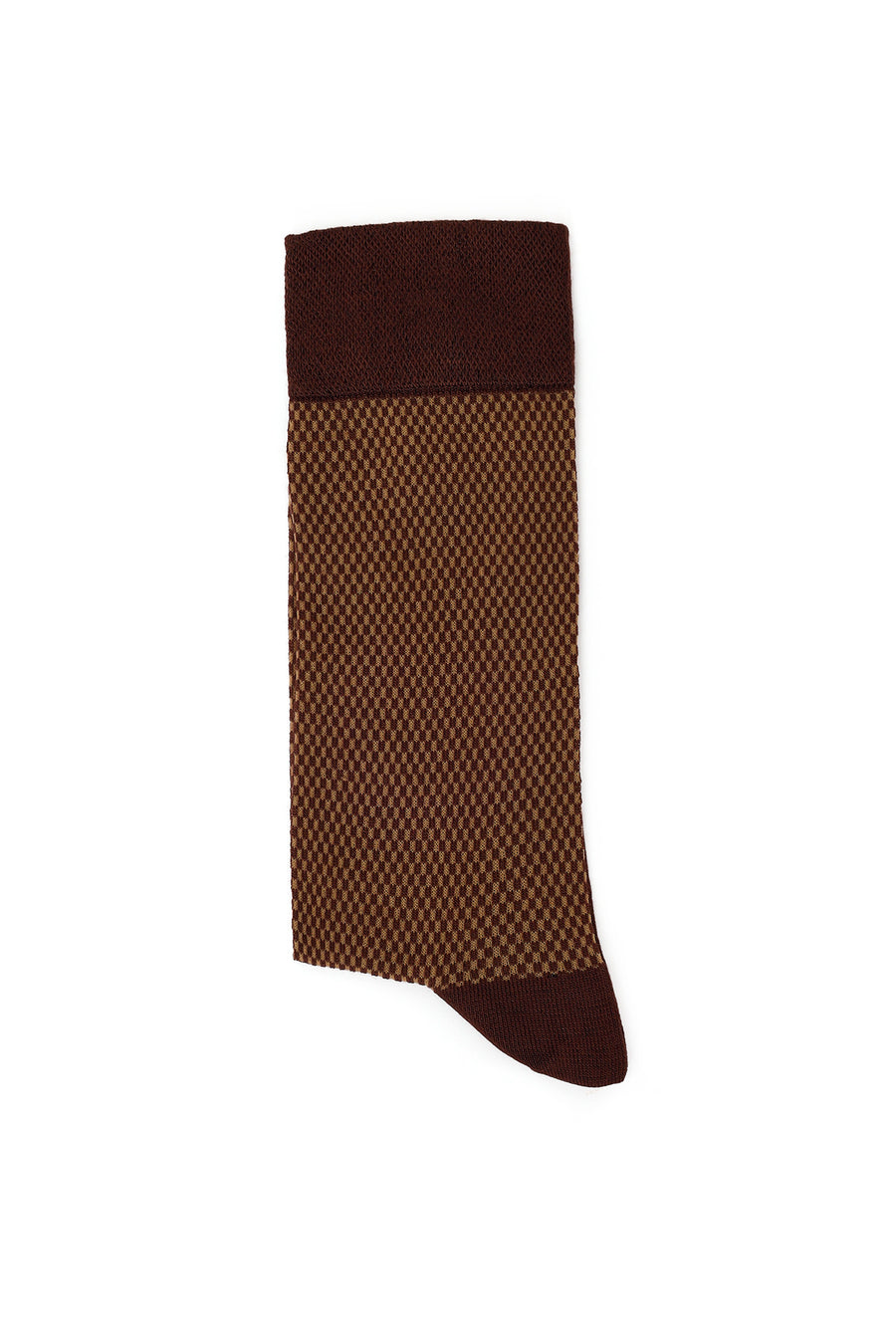 Male Brown Cotton Socks