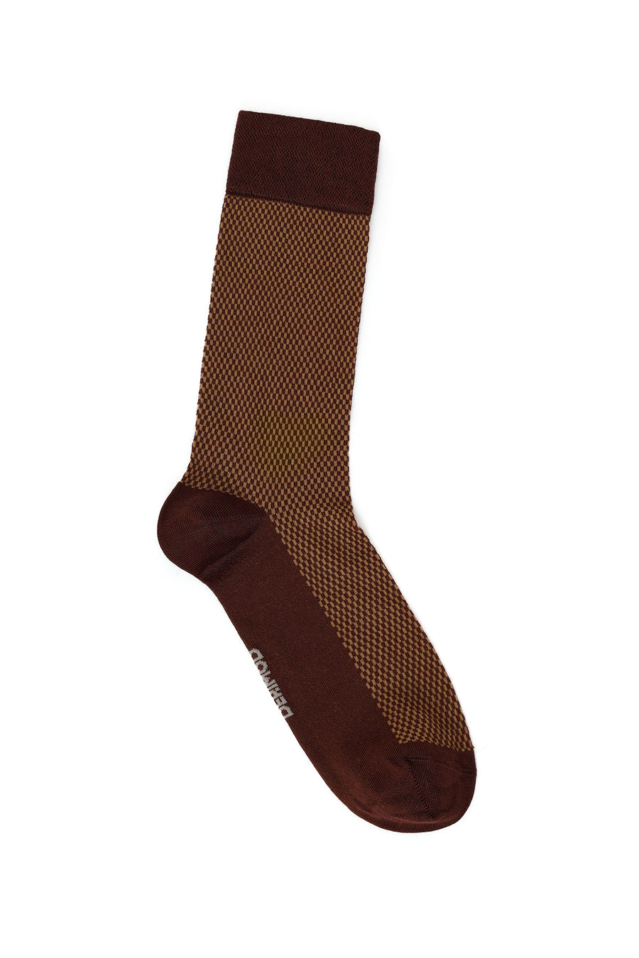 Male Brown Cotton Socks