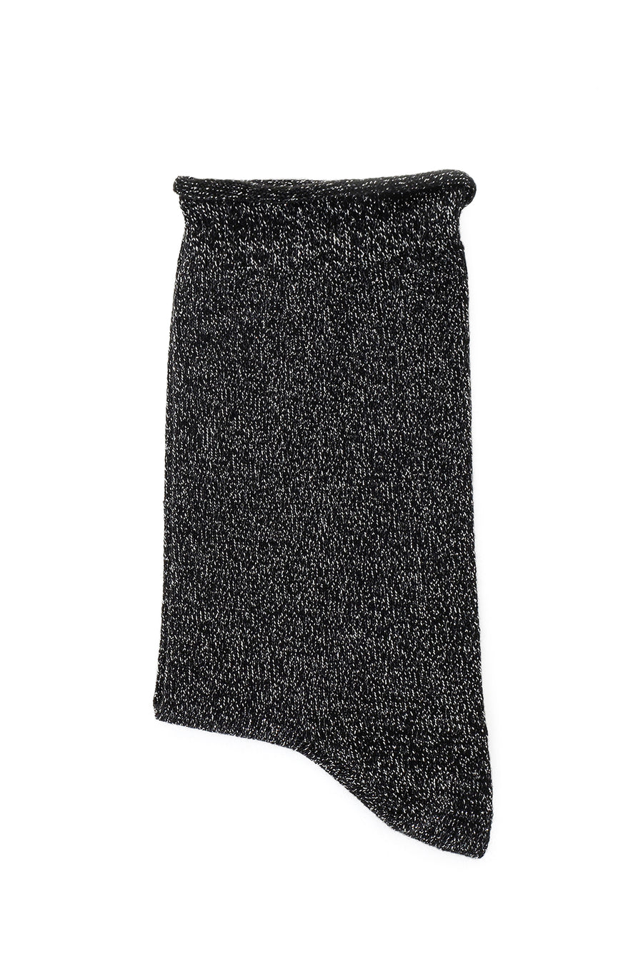 Women's Black Lurex Cotton Socks