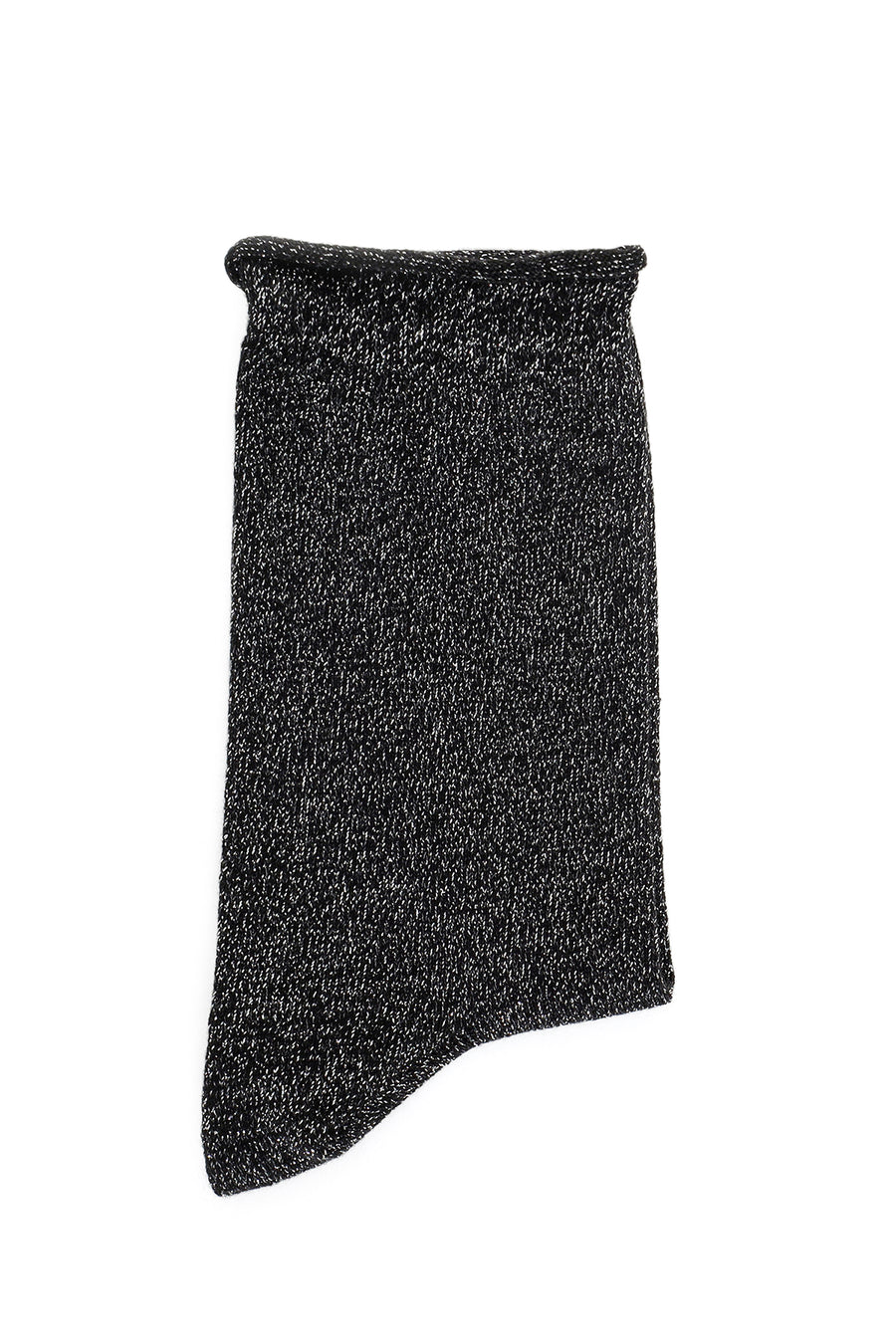 Women's Black Lurex Cotton Socks