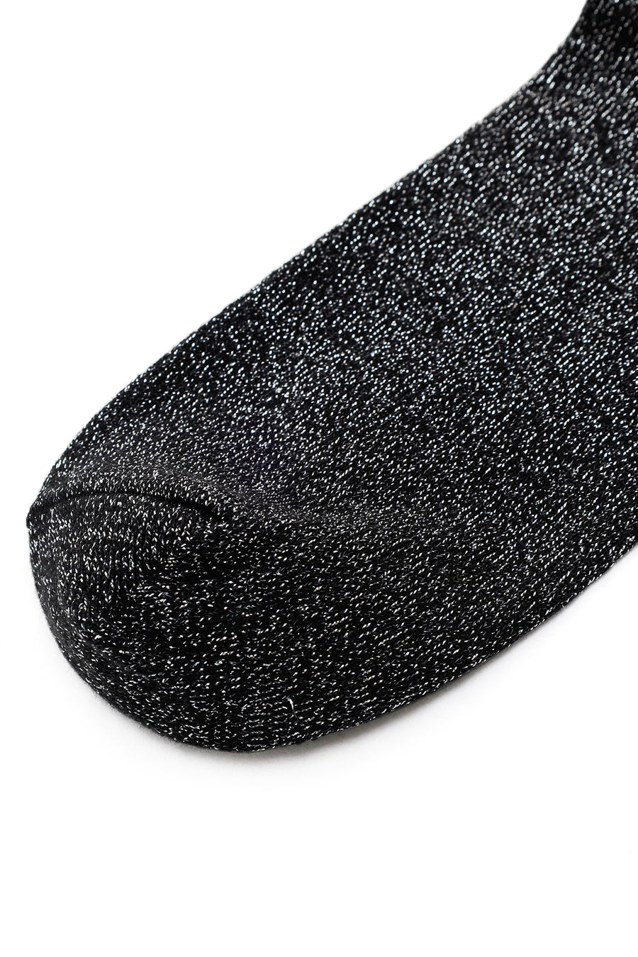 Women's Black Lurex Cotton Socks