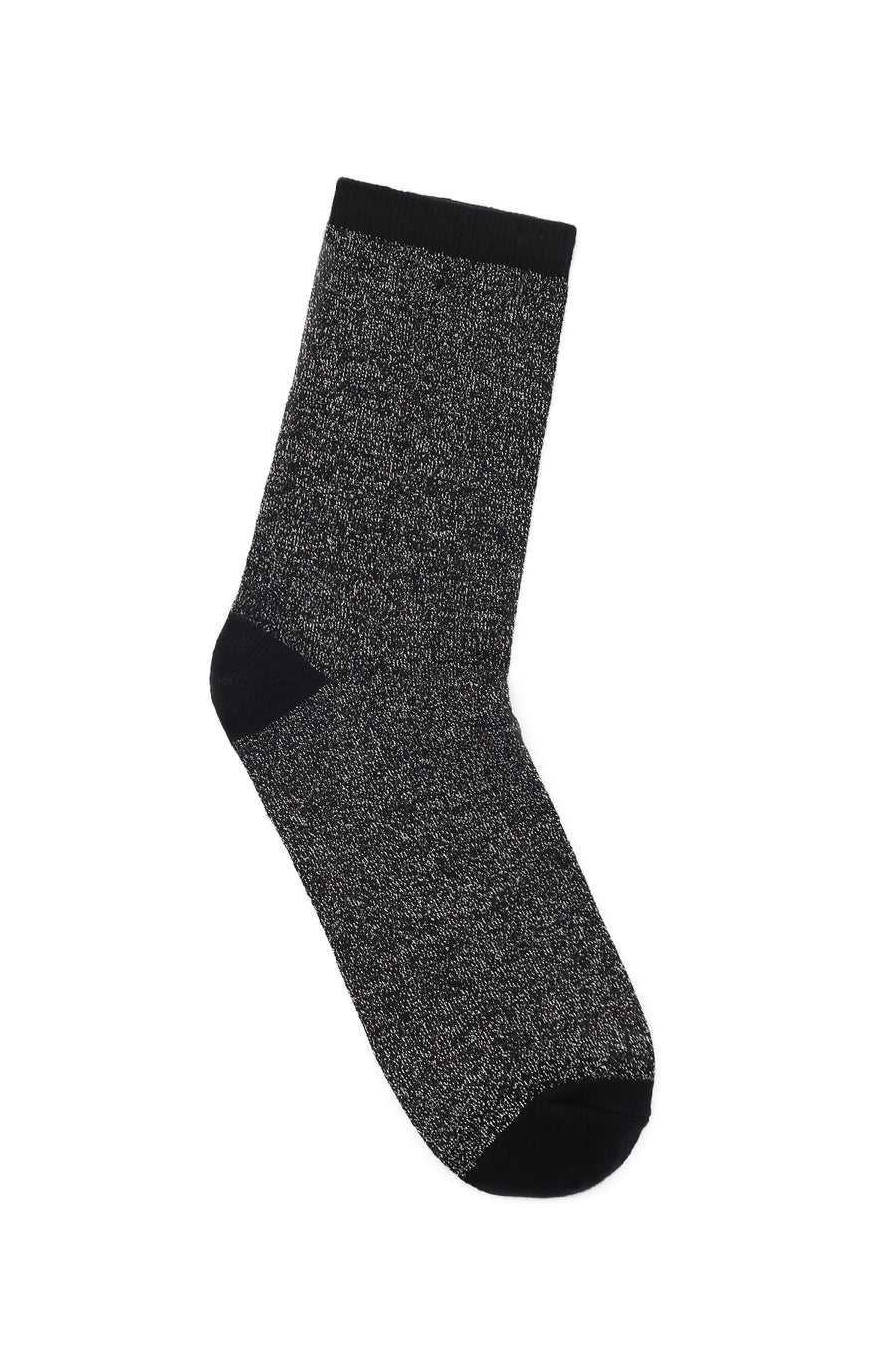 Women's Black Cotton Socks