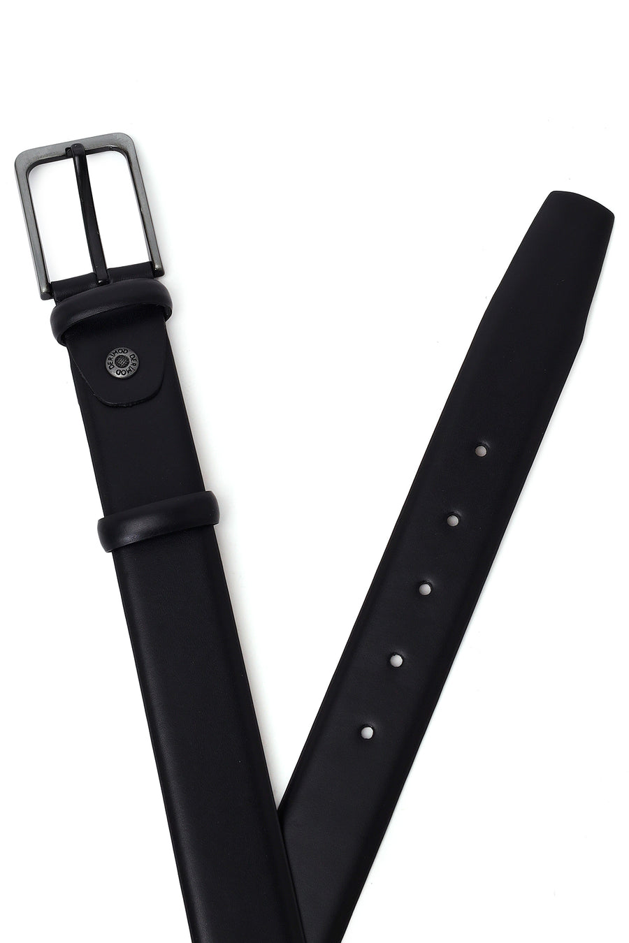 Men's Black Leather Belt