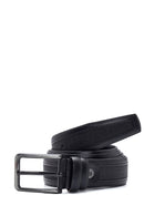 Men's Black Leather Casual Belt | Derimod