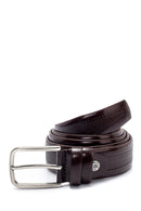 Men's Brown Leather Casual Belt | Derimod