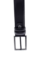 Men's Black Leather Belt | Derimod
