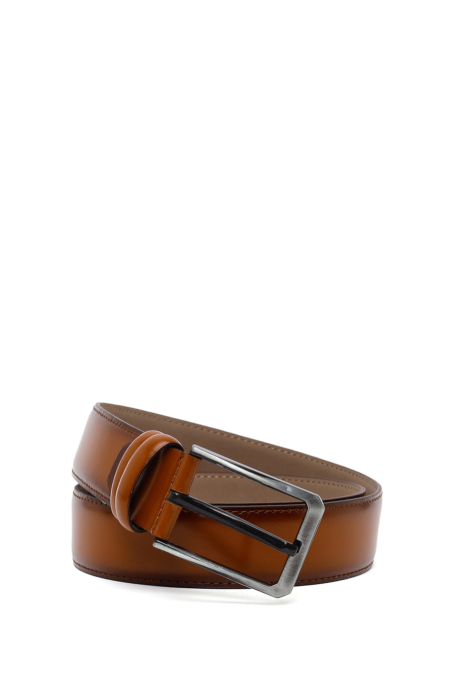Men's Tan Leather Belt 000A2D1201018 | Derimod
