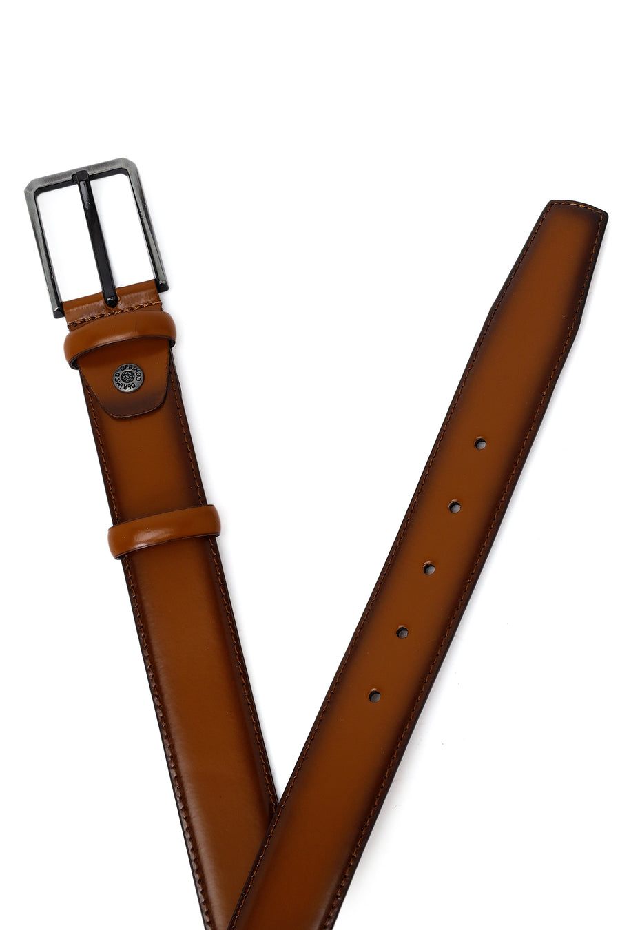 Men's Tan Leather Belt