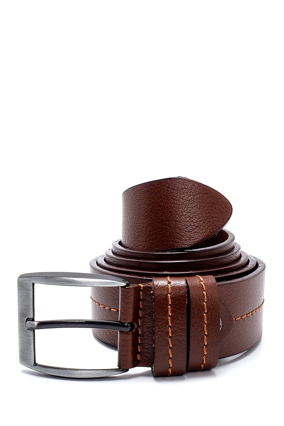 Men's Tan Leather Belt 000A2D1201618 | Derimod