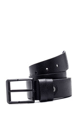 Men's Black Leather Belt