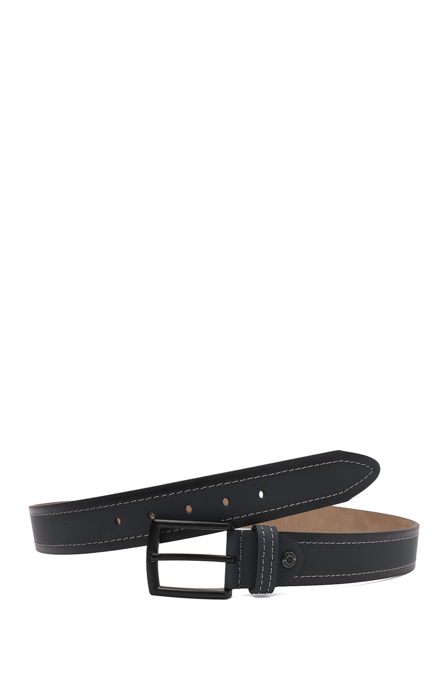 Men's Black Leather Belt