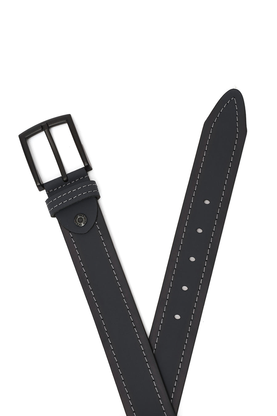 Men's Black Leather Belt