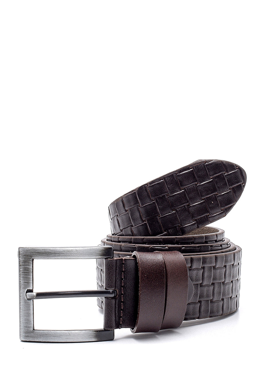 Men's Knitted Pattern Belt 000A2D1229329 | Derimod