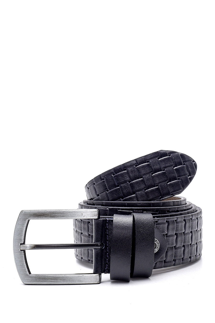 Men's Knitted Pattern Belt 000A2D1229329 | Derimod
