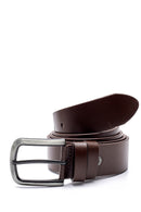 Men's Brown Leather Belt | Derimod