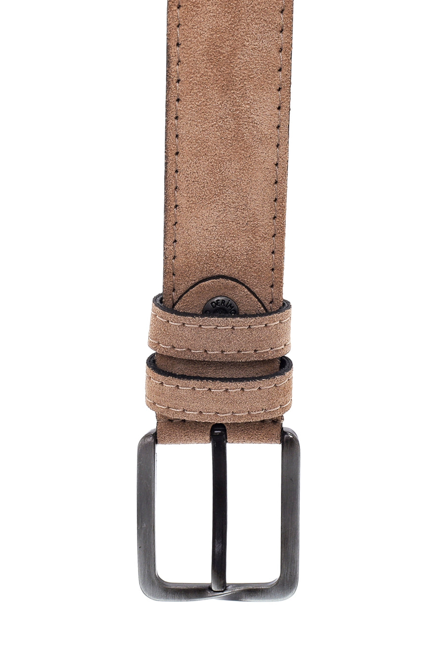 Men's Beige Leather Belt