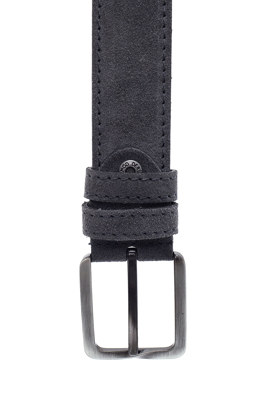 Men's Gray Leather Belt