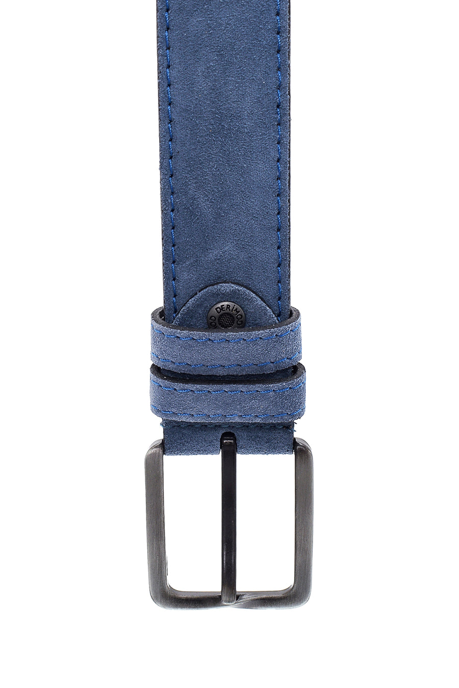Men's Blue Leather Belt