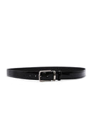 Men's Black Leather Belt | Derimod