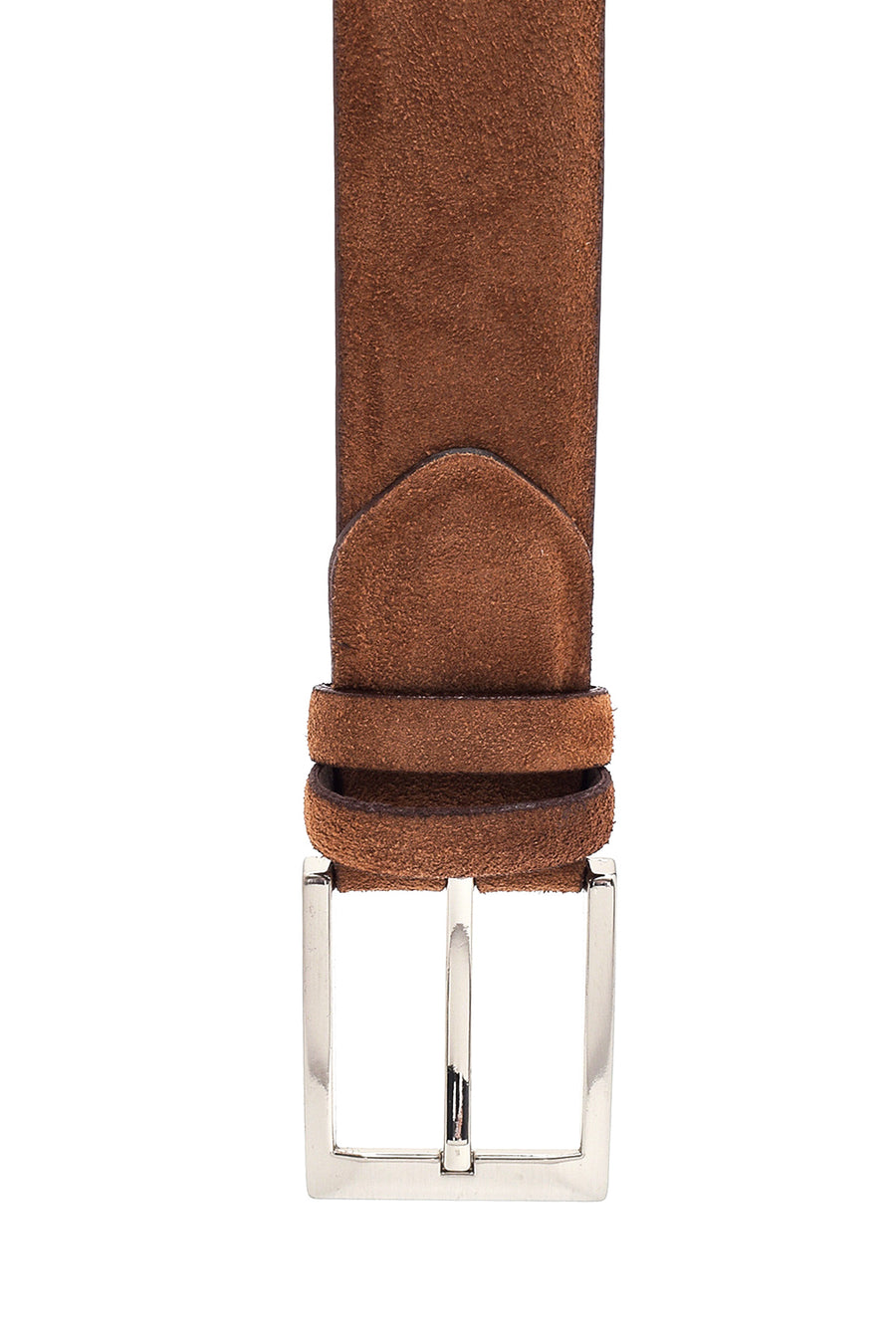 Men's Tan Suede Leather Belt