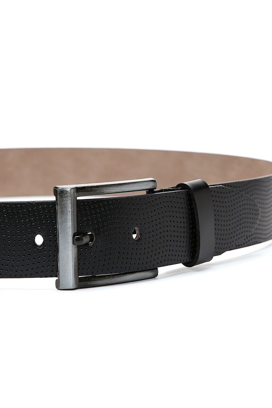 Men's Black Leather Belt