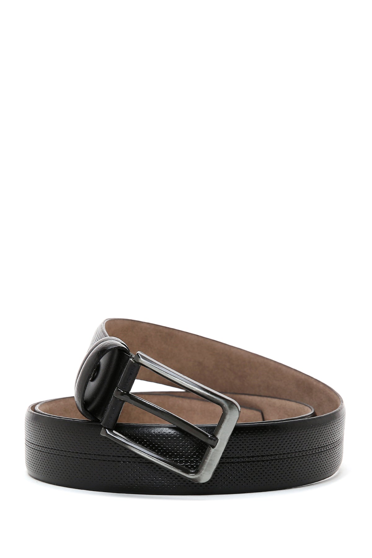 Men's Black Leather Belt 000A2D1303026 | Derimod