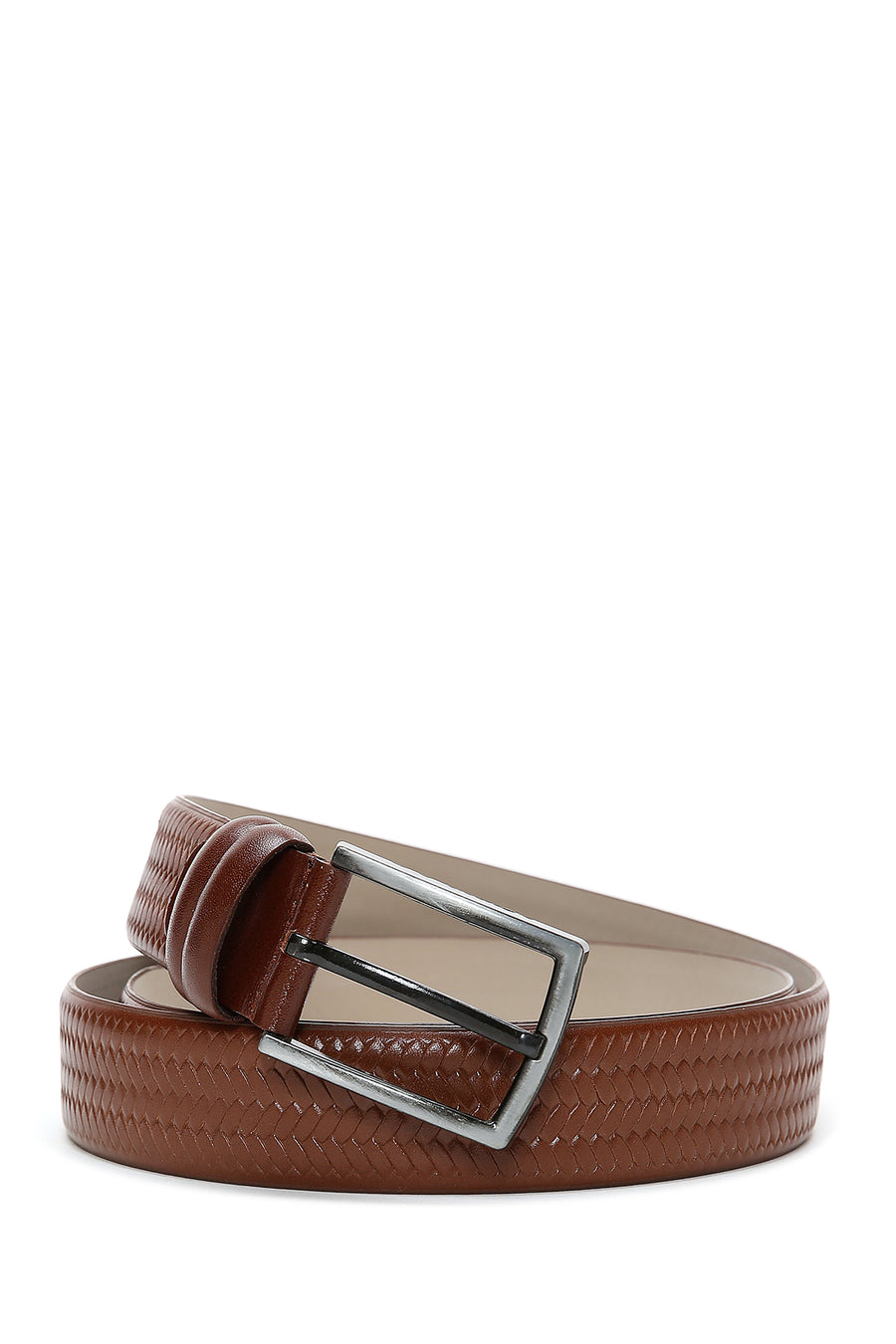 Men's Tan Leather Belt 000A2D1303126 | Derimod