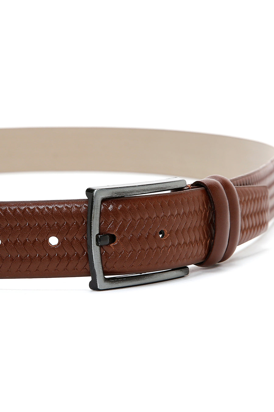 Men's Tan Leather Belt