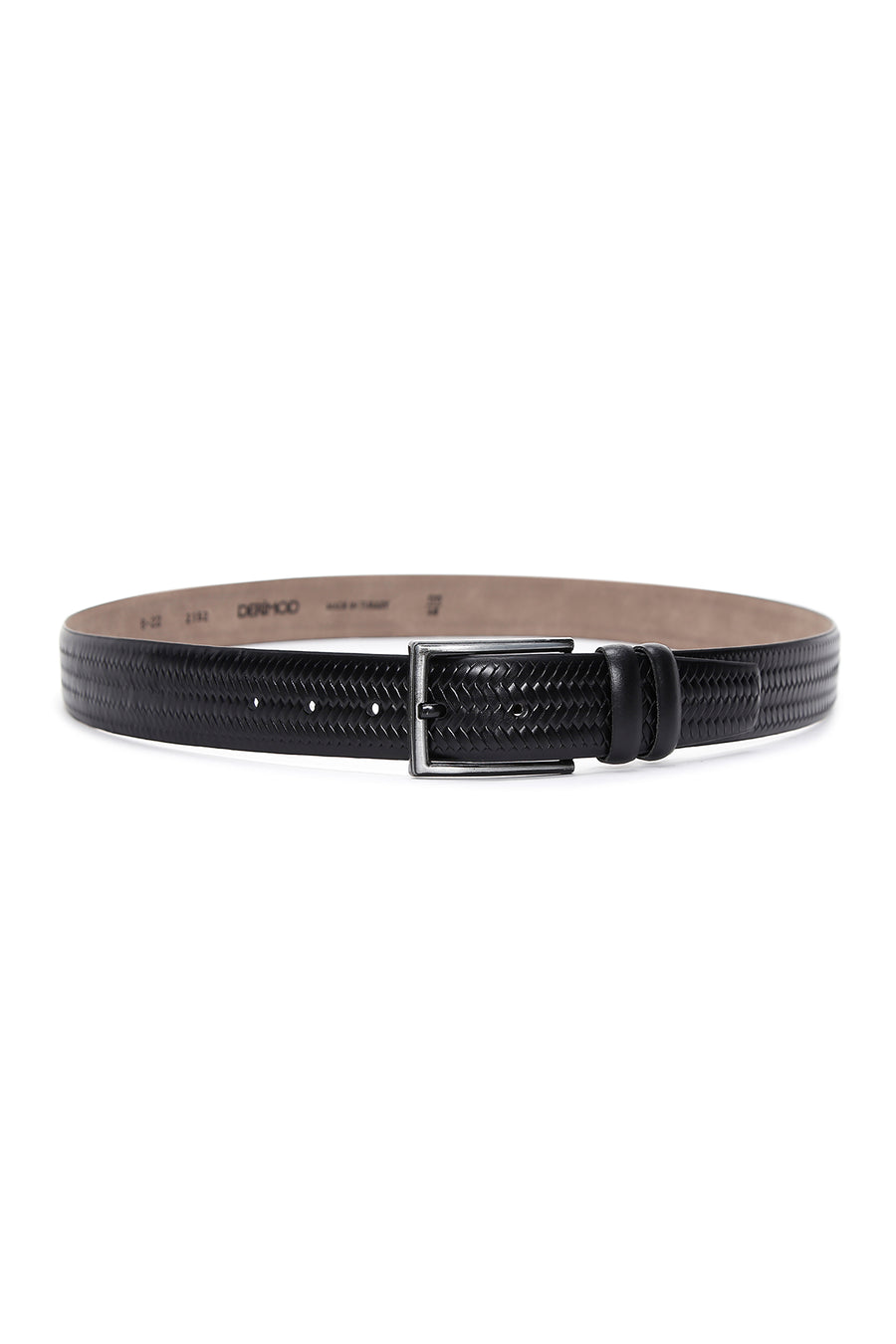 Men's Black Leather Belt