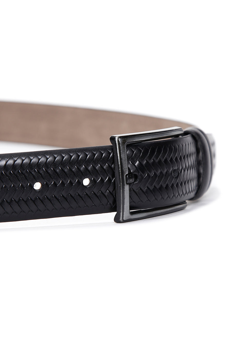 Men's Black Leather Belt