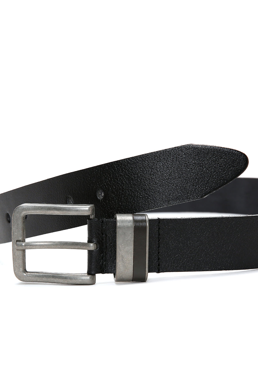 Men's Black Leather Belt