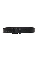 Men's Black Leather Belt | Derimod