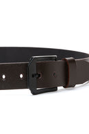 Men's Brown Leather Belt | Derimod