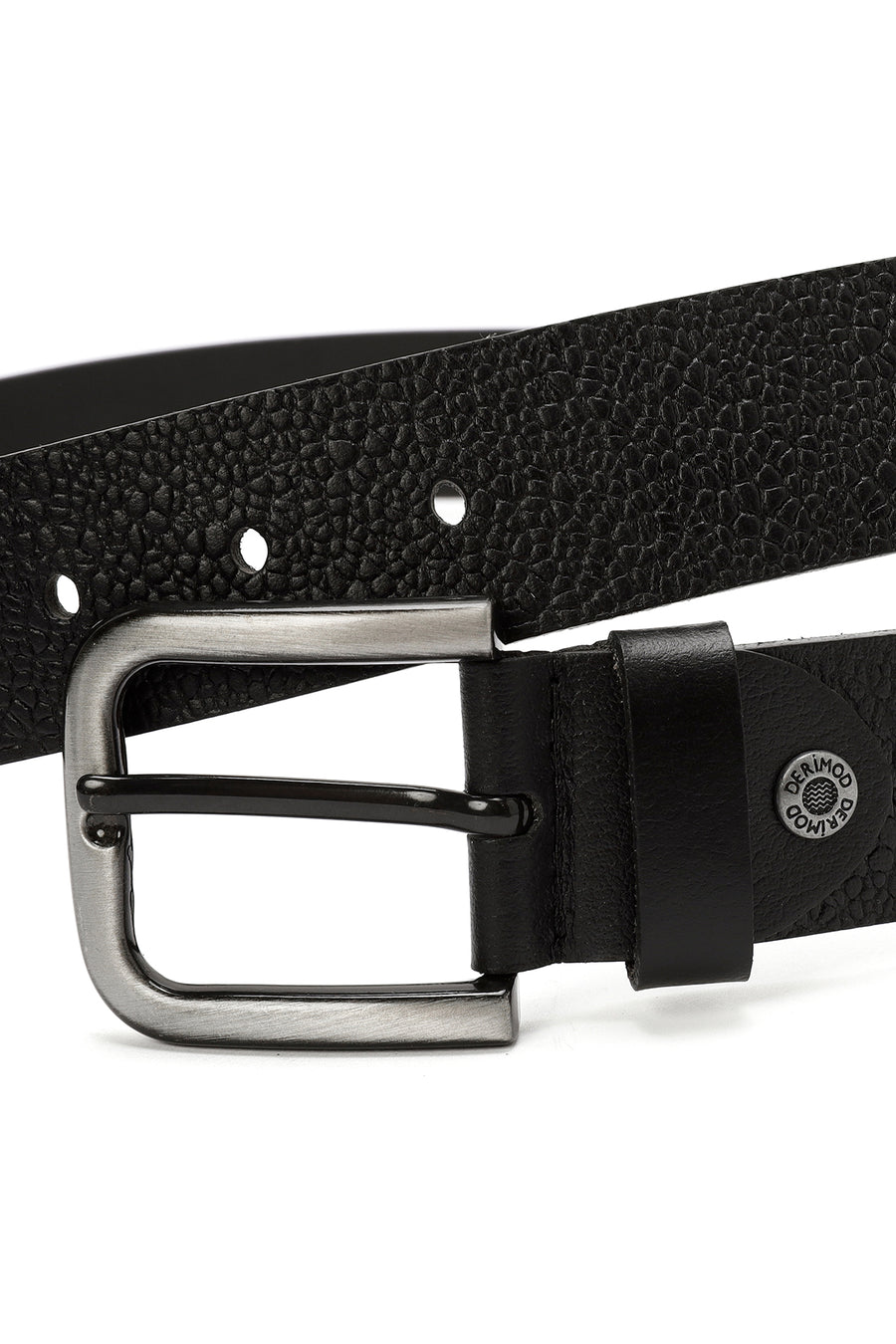 
Men's Black Printed Leather Belt
